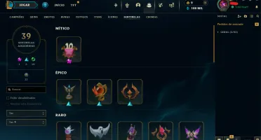 Conta Mestre - Nível 637 - +150 Pontos - 292 Skins