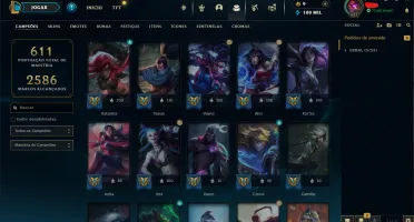Conta Mestre - Nível 637 - +150 Pontos - 292 Skins
