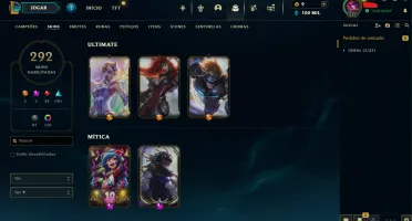 Conta Mestre - Nível 637 - +150 Pontos - 292 Skins