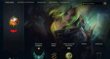 Vendo conta plat 4 com 61% wr com e-mail pra troca