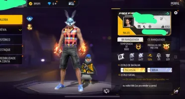 Conta Free Fire Com Punho E Vários Itens!!