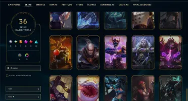 Bronze 1 com 65 Champs e 36 Skins
