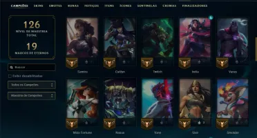 Bronze 1 com 65 Champs e 36 Skins