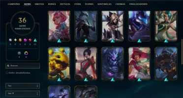 Bronze 1 com 65 Champs e 36 Skins
