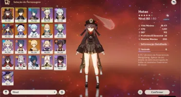 Hutao+ Zhongli + Jean + Qiqi C1 + Mona + Espada Celestial