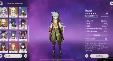 Ganyu arco de amos + Hutao + Kazuha AR 55