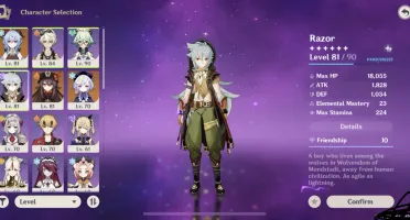 Ganyu arco de amos + Hutao + Kazuha AR 55