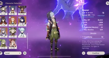 Ganyu arco de amos + Hutao + Kazuha AR 55