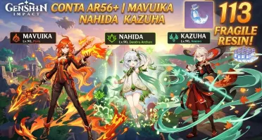 Conta com Mavuika, Nahida, Kazuha + Garantido