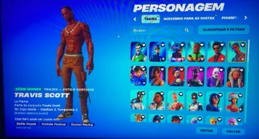 Conta Fortnite Com Travis E Muitas Skins, Machado Do Leviatã