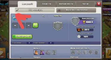 Conta de clash of clans cv10 "recente" barato