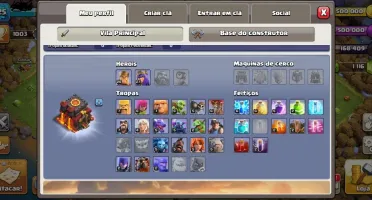 Conta de clash of clans cv10 "recente" barato