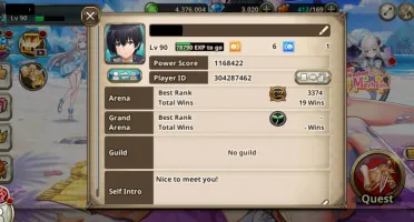Conta do Valkyrie Connect  lev 90
