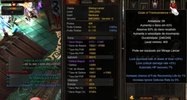 MEGAMU Conta Grow Lancer (GL) 200rr / 1000+ML - MU Online
