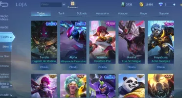 Continha top, mobile legends