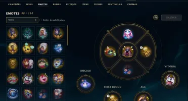 LvL 259, All Champions, 501 Skins, 98 Emotes, 246 Icones...