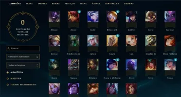 conta lol level 30 unranked