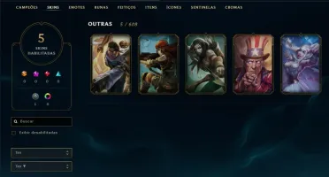 conta lol level 30 unranked