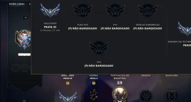 Prata 3 com 45 Champs e 48 Skins ( MAIN ADC )