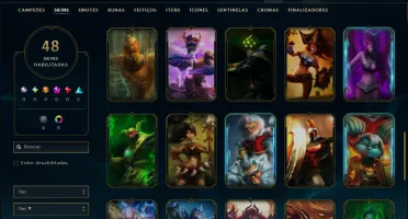 Prata 3 com 45 Champs e 48 Skins ( MAIN ADC )