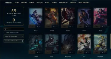 Prata 3 com 45 Champs e 48 Skins ( MAIN ADC )