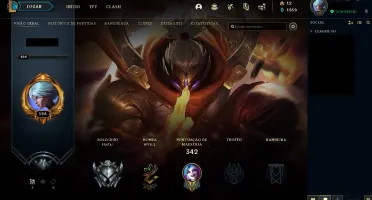 Conta Nível 186, Prata 1, 123 Campeões e 79 Skins