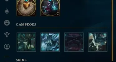 Conta Nível 186, Prata 1, 123 Campeões e 79 Skins