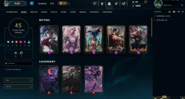 Conta League Of Legends - 45 Skins