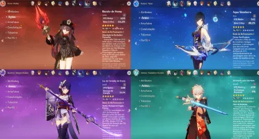 CONTA GENSHIN AR58✨12 LENDÁRIOS+12 ARMAS 5⭐5 ARMAS DE ASS✨