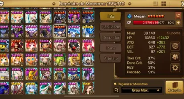 Conta insana runas vip 3 ld summoners wars