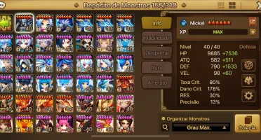 Conta insana runas vip 3 ld summoners wars