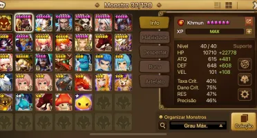 Conta insana runas vip 3 ld summoners wars