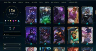 Prata 4 com 150 Champs e 136 Skins ( JG / SUP )