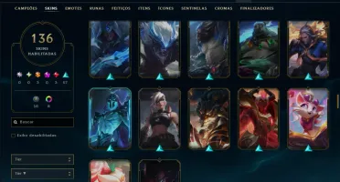Prata 4 com 150 Champs e 136 Skins ( JG / SUP )