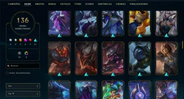 Prata 4 com 150 Champs e 136 Skins ( JG / SUP )