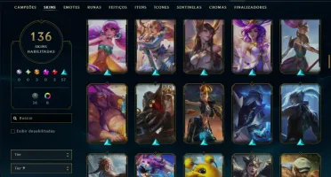 Prata 4 com 150 Champs e 136 Skins ( JG / SUP )