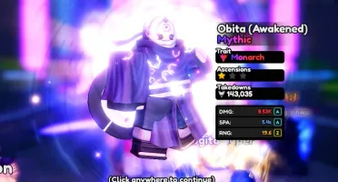 Anime Vanguards Igris shiny com ethereal