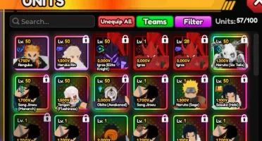 Anime Vanguards Igris shiny com ethereal