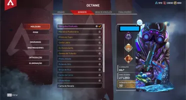 CONTA APEX LVL 145 - HERANÇA OCTANE + 3 BUNDLES