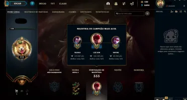 Conta LoL Unranked Level 112