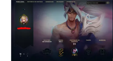 Conta iniciante de LoL
