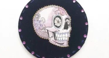 Quadrinho Veludo Caveira Mexicana 1