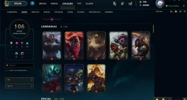 CONTA LEAGUE OF LEGENDS GOLD III, XP 248