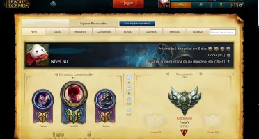 CONTA PRATA 5 / 92 CAMPEÕES / 19 SKINS / 2 PAG DE RUNAS