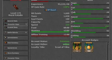 CONTA COM VARIOS CHARES. LVL 289 MS  RP 170+ EK 140+ C/ RK