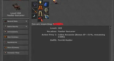 CONTA COM VARIOS CHARES. LVL 289 MS  RP 170+ EK 140+ C/ RK