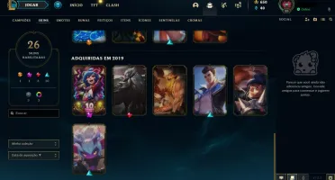 V > Conta 26 skins smurf