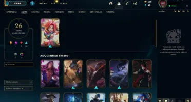 V > Conta 26 skins smurf