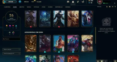 V > Conta 26 skins smurf