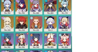 Conta genshin impact Raiden, Xiao, ganyu, Zhongli,Eula,venti